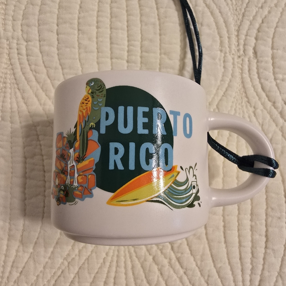 NIB Starbucks Puerto Rico Discovery Ornament Mini Mug, 2 Oz - Picture 4 of 6